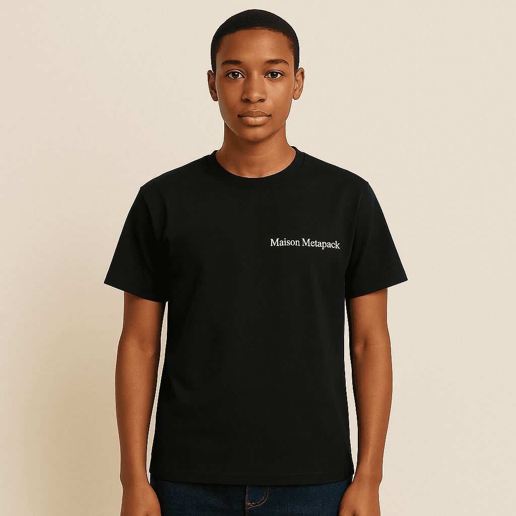 model wearting the black cap