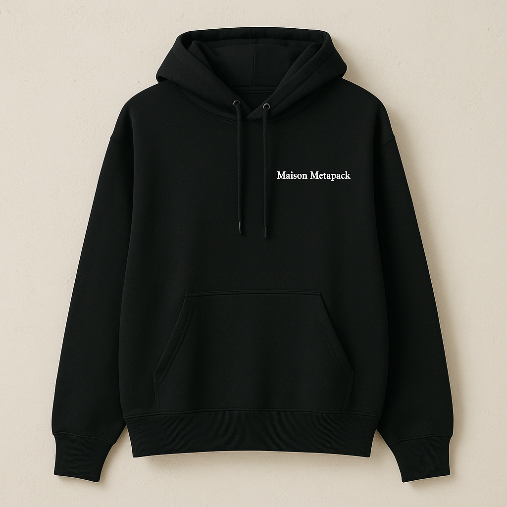Maison Metapack Black Hoodie